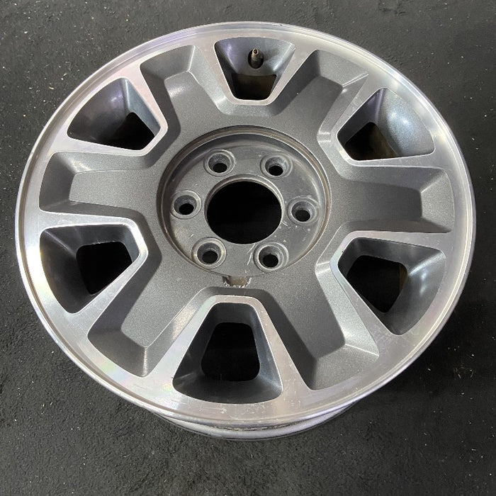 17" FORD F150 PICKUP 09-12 17x7.5 aluminum 6 spoke indented spokes charcoal spokes Original OEM Wheel Rim