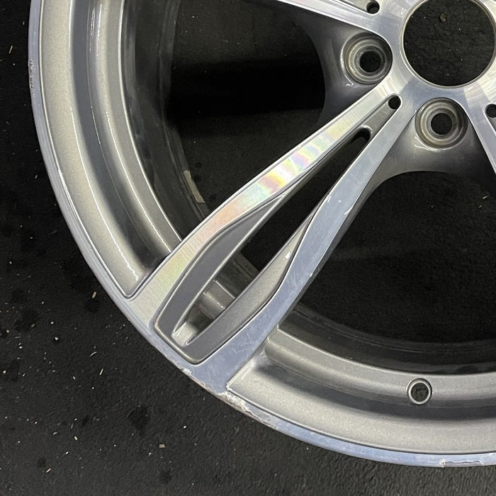 20" BMW M6 12-17 20x9.5 alloy frt 5 double spoke narrow opening in spoke polished spoke face Original OEM Wheel Rim