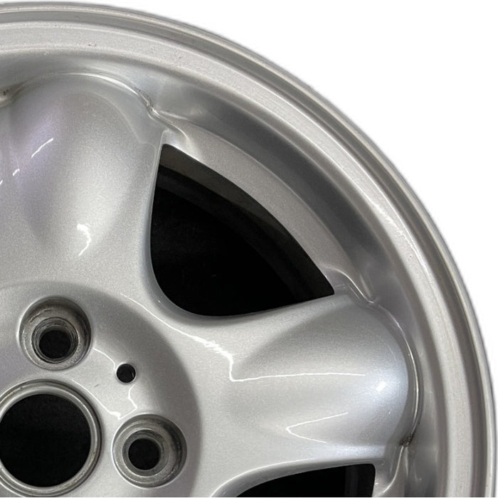 15" CLUBMAN 08-09 15x5.5 alloy 5 spoke raised in center of spoke silver Original OEM Wheel Rim