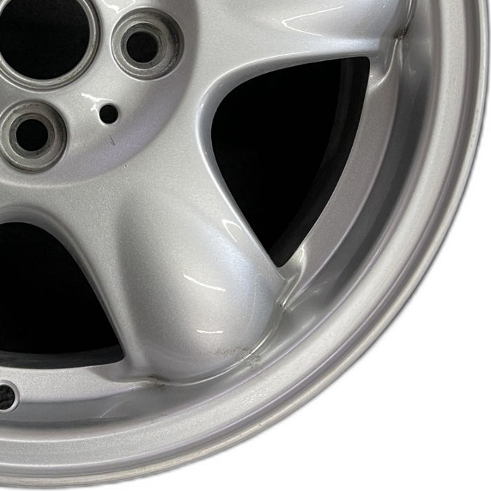 15" CLUBMAN 08-09 15x5.5 alloy 5 spoke raised in center of spoke silver Original OEM Wheel Rim