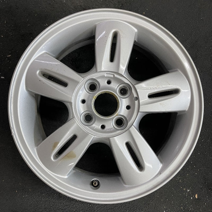 15" CLUBMAN 08-09 15x5.5 alloy 5 spoke groove in center of spoke silver Original OEM Wheel Rim