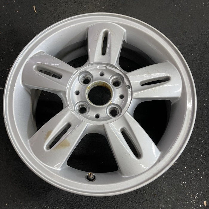 15" CLUBMAN 08-09 15x5.5 alloy 5 spoke groove in center of spoke silver Original OEM Wheel Rim