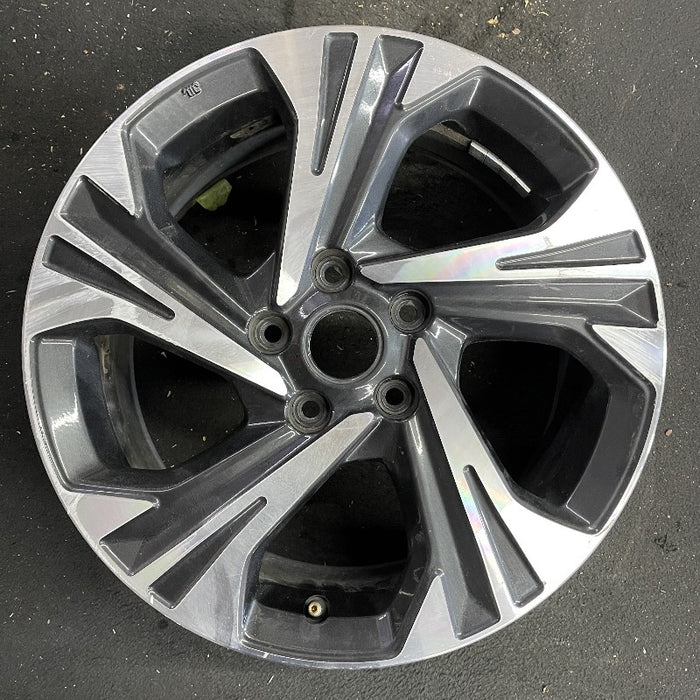 17" XV CROSSTREK 24 17x7 alloy 5 spoke angled spoke machined face with pockets Original OEM Wheel Rim