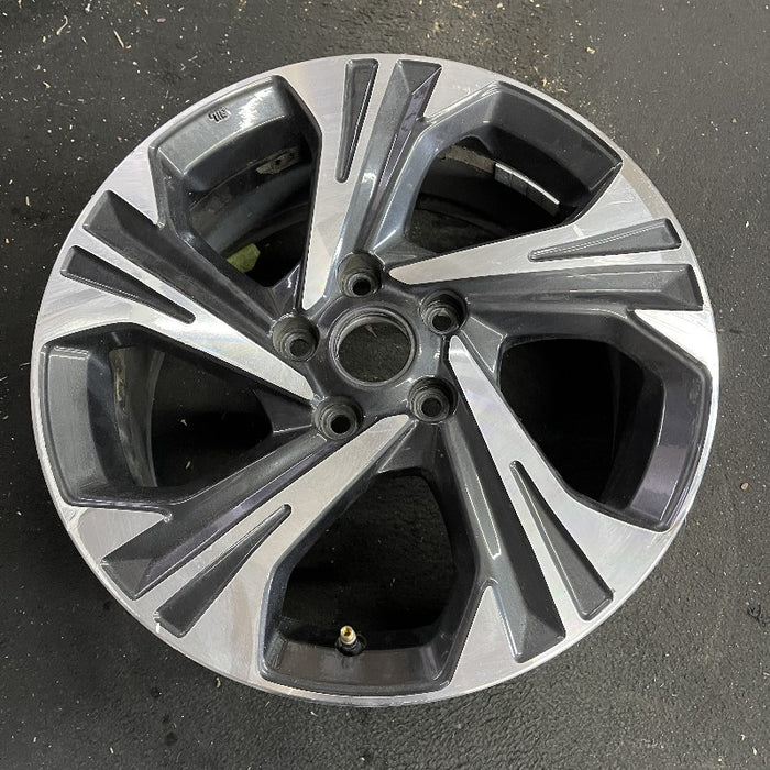 17" XV CROSSTREK 24 17x7 alloy 5 spoke angled spoke machined face with pockets Original OEM Wheel Rim