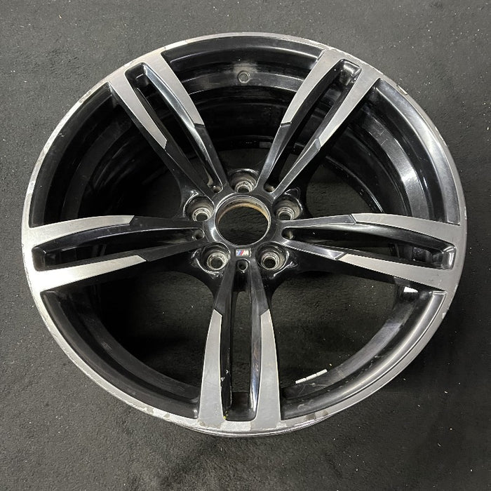 19" BMW M2 16-17 19x9 alloy 10 spoke wide spoke edge frt black Original OEM Wheel Rim