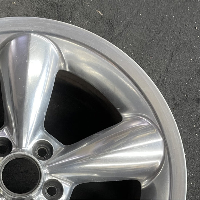 18" MUSTANG 06-09 18x8.5 5 spoke aluminum funnel spoke polished Original OEM Wheel Rim