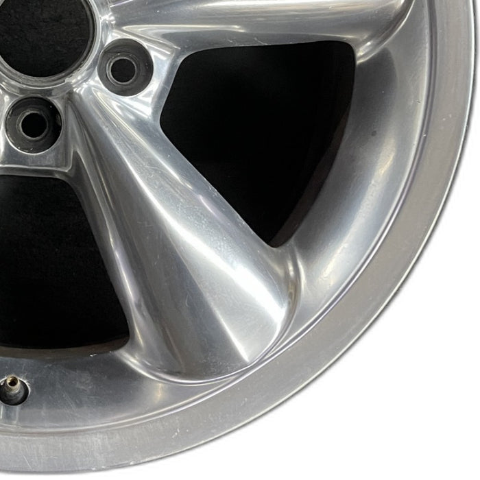 18" MUSTANG 06-09 18x8.5 5 spoke aluminum funnel spoke polished Original OEM Wheel Rim