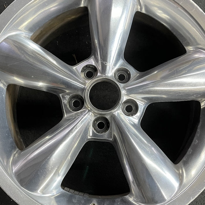 18" MUSTANG 06-09 18x8.5 5 spoke aluminum funnel spoke polished Original OEM Wheel Rim
