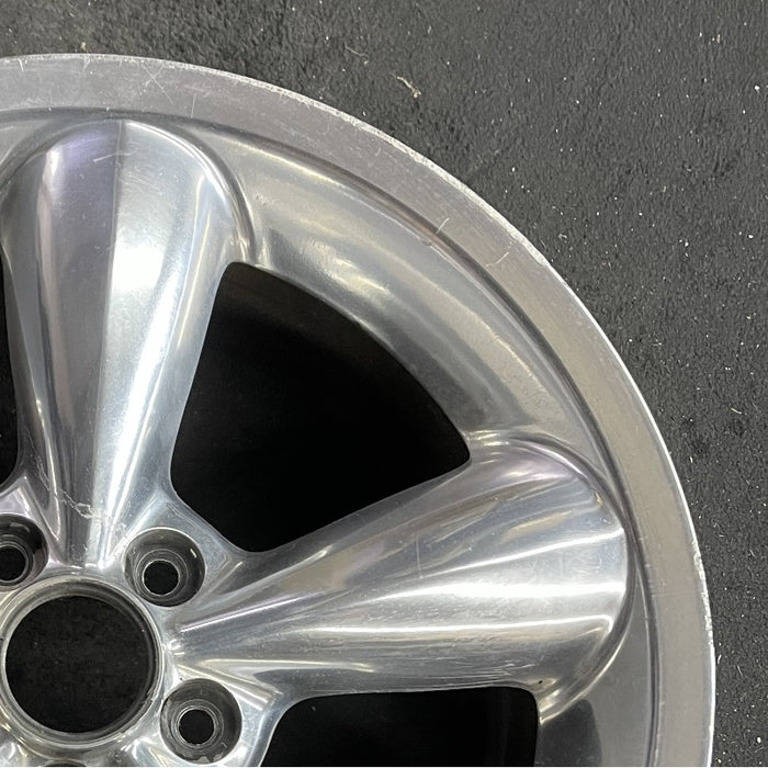 18" MUSTANG 06-09 18x8.5 5 spoke aluminum funnel spoke polished Original OEM Wheel Rim