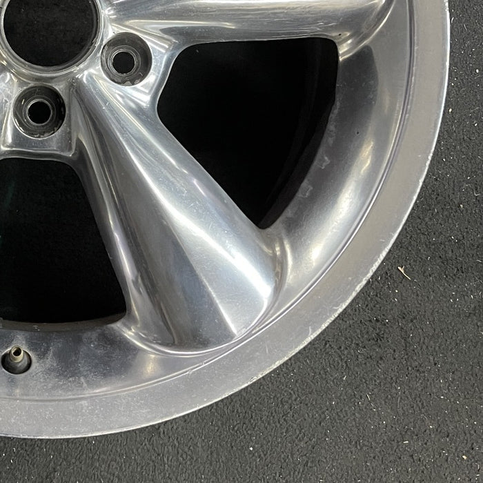 18" MUSTANG 06-09 18x8.5 5 spoke aluminum funnel spoke polished Original OEM Wheel Rim