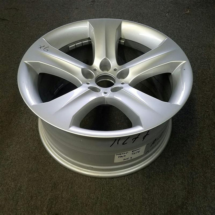 19" BMW X6 08-10 19x9 alloy rear 18mm offset 5 spoke peaked spoke Original OEM Wheel Rim