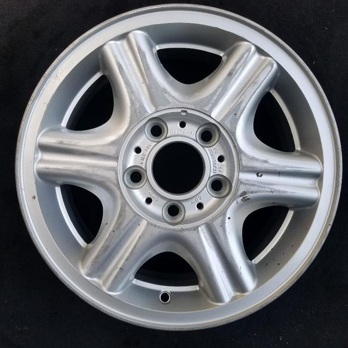 15" BMW 318i 95-96 15x6 alloy 6 spoke fluted cap Original OEM Wheel Rim