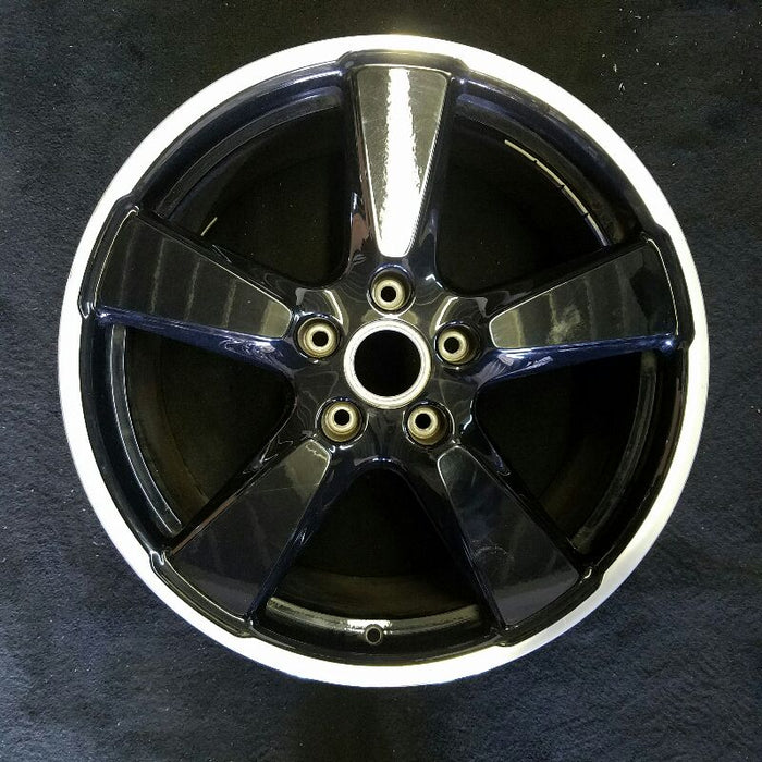 20" PORSCHE 911 14-16 991 model 96.5" WB 20x9 frt w/o central locking hub; 5 spoke wide spokes black Original OEM Wheel Rim