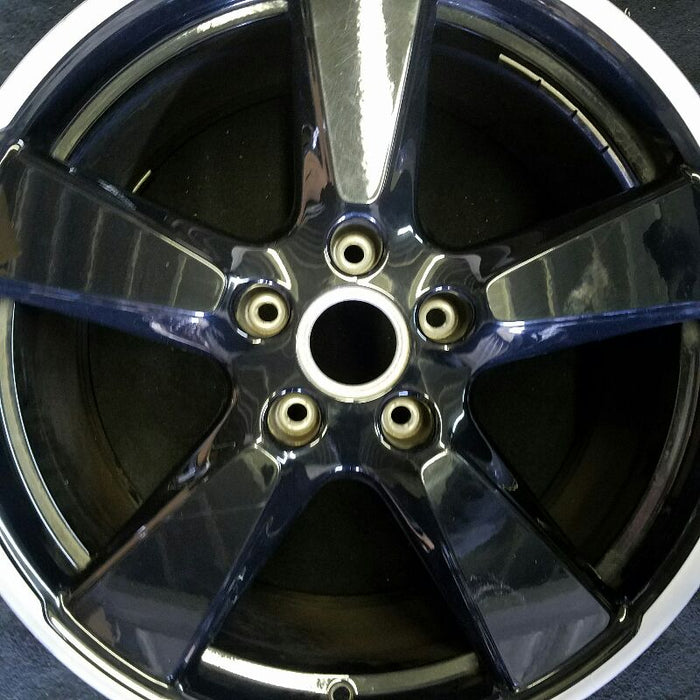 20" PORSCHE 911 14-16 991 model 96.5" WB 20x9 frt w/o central locking hub; 5 spoke wide spokes black Original OEM Wheel Rim