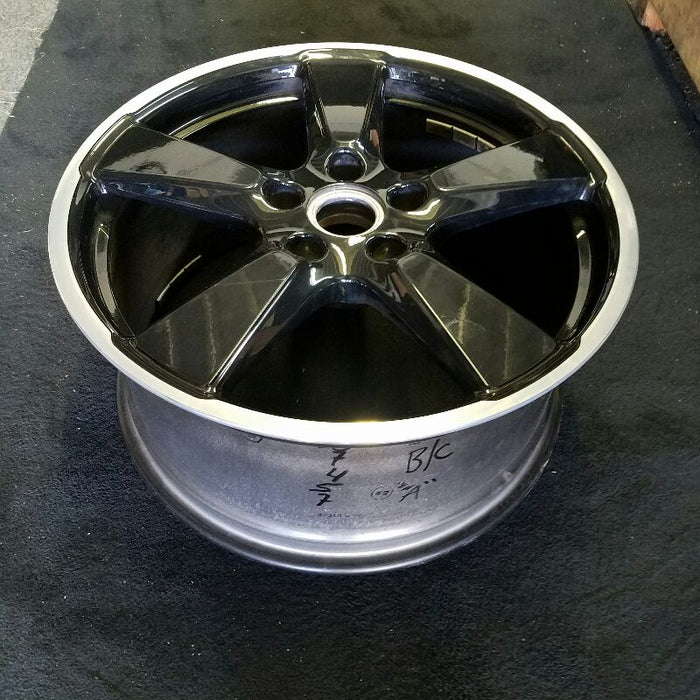 20" PORSCHE 911 14-16 991 model 96.5" WB 20x9 frt w/o central locking hub; 5 spoke wide spokes black Original OEM Wheel Rim