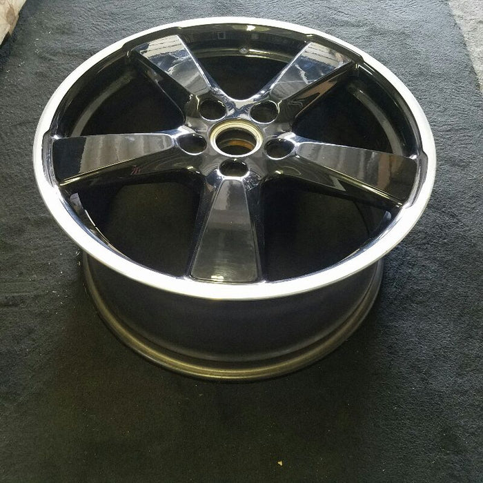 20" PORSCHE 911 14-16 991 model 96.5" WB 20x9 frt w/o central locking hub; 5 spoke wide spokes black Original OEM Wheel Rim