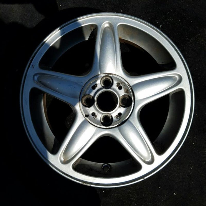 16" CLUBMAN 08-09 16x6.5 alloy 5 spoke star design closed spokes spoke design in center cap silver Original OEM Wheel Rim