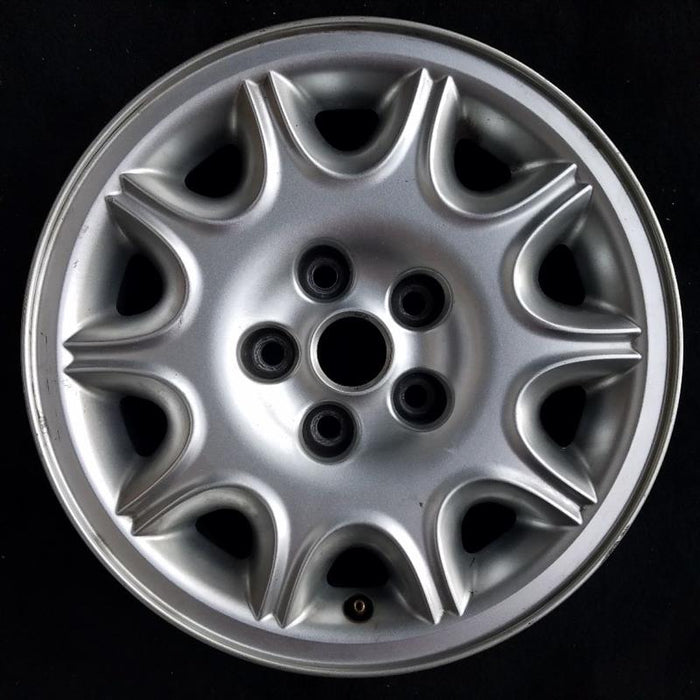 16" XJ8 98-99 16x7 alloy w/exposed lug nuts 10-triangle slots Original OEM Wheel Rim