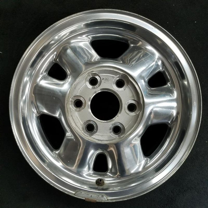 16" SIERRA 1500 PICKUP 99 16x7" aluminum 6 spoke rounded spokes polished opt QC3 Original OEM Wheel Rim