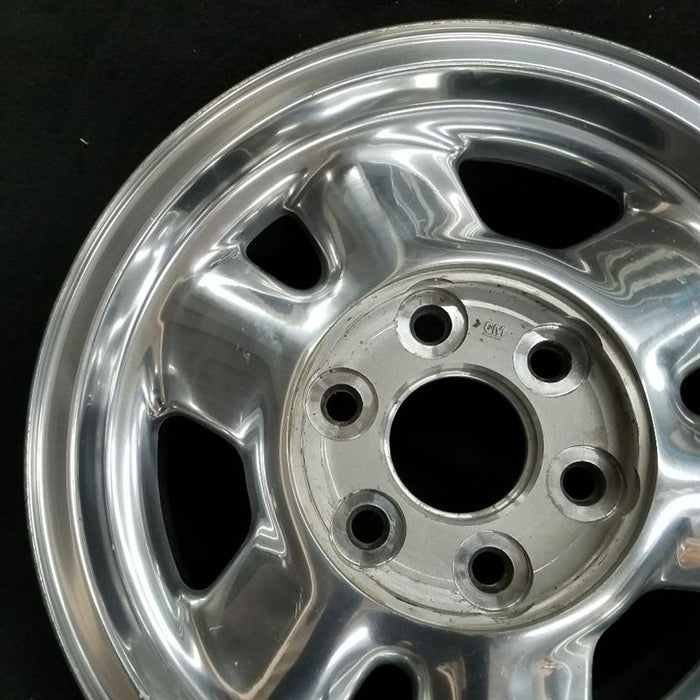 16" SIERRA 1500 PICKUP 99 16x7" aluminum 6 spoke rounded spokes polished opt QC3 Original OEM Wheel Rim