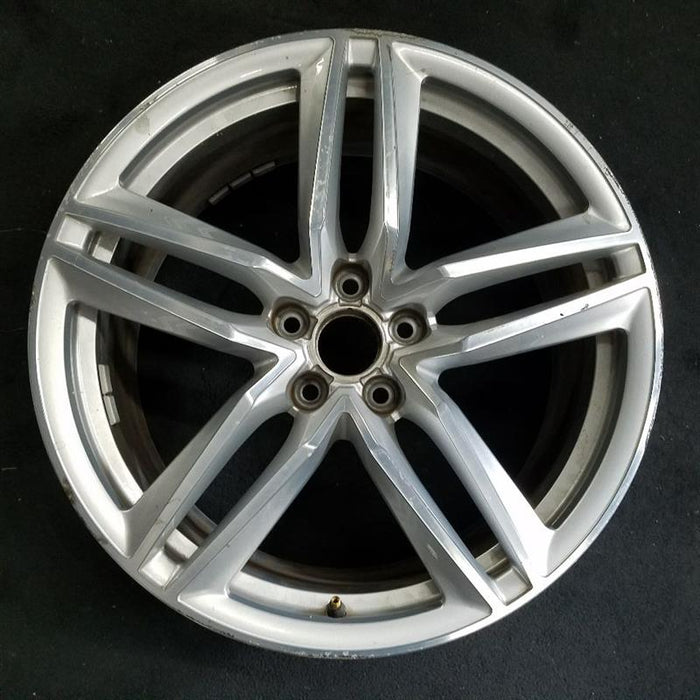 19" AUDI R8 15 19x8.5 frt 5 spoke double spoke silver finish Original OEM Wheel Rim