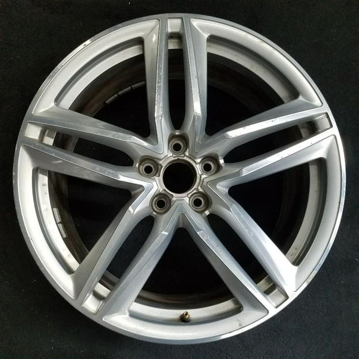 19" AUDI R8 15 19x8.5 frt 5 spoke double spoke silver finish Original OEM Wheel Rim