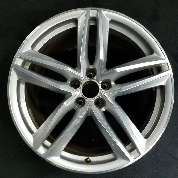 19" AUDI R8 15 19x11 rear 5 spoke double spoke silver finish Original OEM Wheel Rim