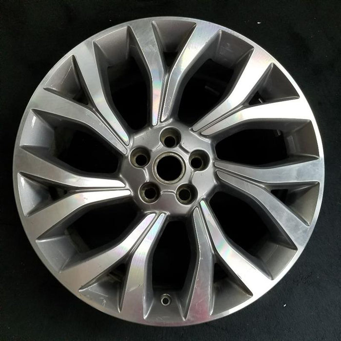 21" RANGE ROVER 18 21x9.5 alloy 7 Y spoke slanted machined face gray accents Original OEM Wheel Rim