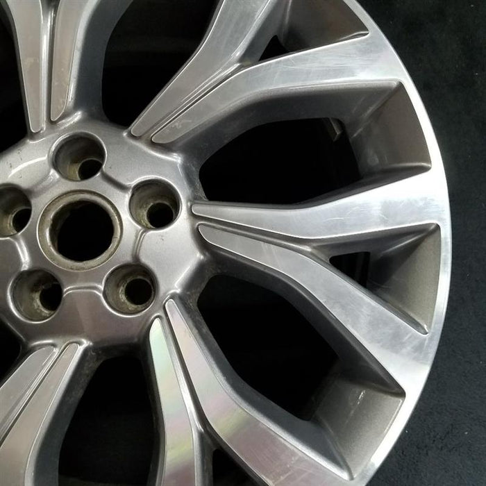 21" RANGE ROVER 18 21x9.5 alloy 7 Y spoke slanted machined face gray accents Original OEM Wheel Rim