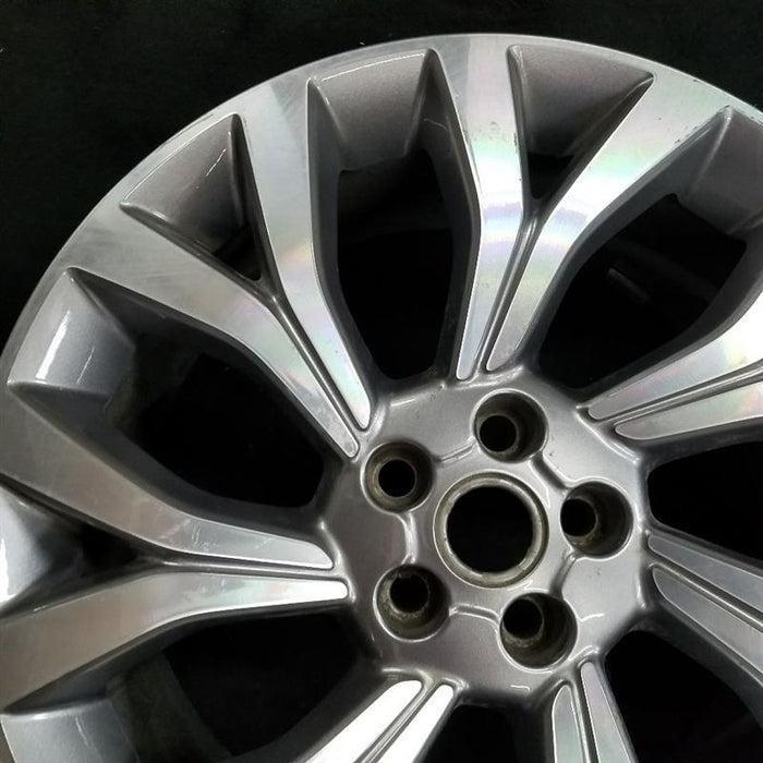 21" RANGE ROVER 18 21x9.5 alloy 7 Y spoke slanted machined face gray accents Original OEM Wheel Rim