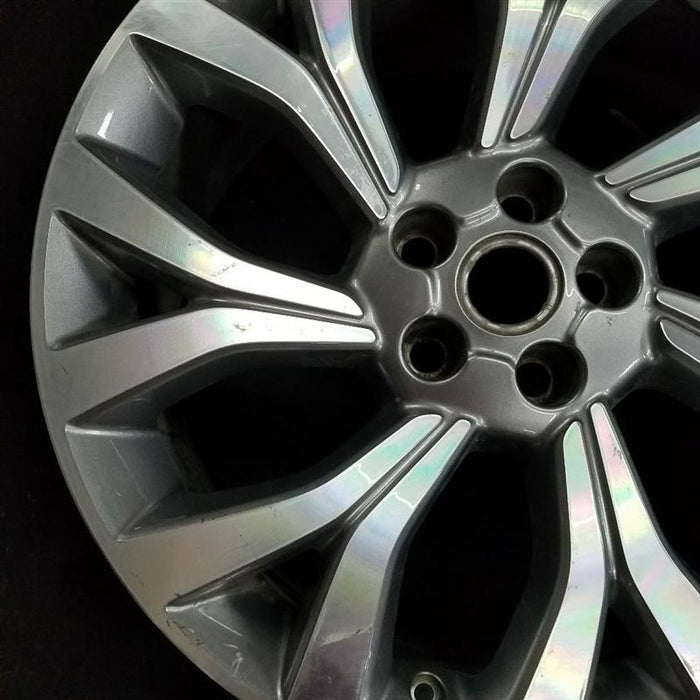 21" RANGE ROVER 18 21x9.5 alloy 7 Y spoke slanted machined face gray accents Original OEM Wheel Rim