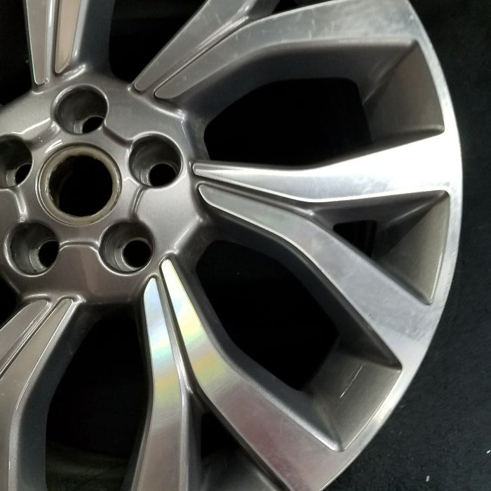 21" RANGE ROVER 18 21x9.5 alloy 7 Y spoke slanted machined face gray accents Original OEM Wheel Rim