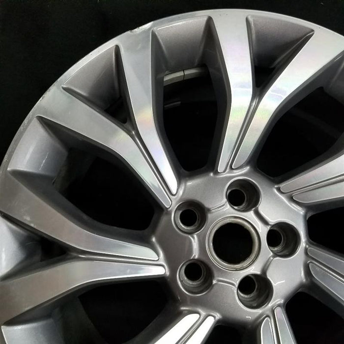 21" RANGE ROVER 18 21x9.5 alloy 7 Y spoke slanted machined face gray accents Original OEM Wheel Rim