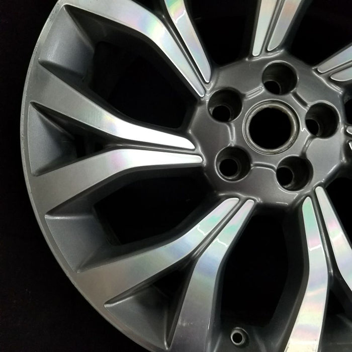 21" RANGE ROVER 18 21x9.5 alloy 7 Y spoke slanted machined face gray accents Original OEM Wheel Rim