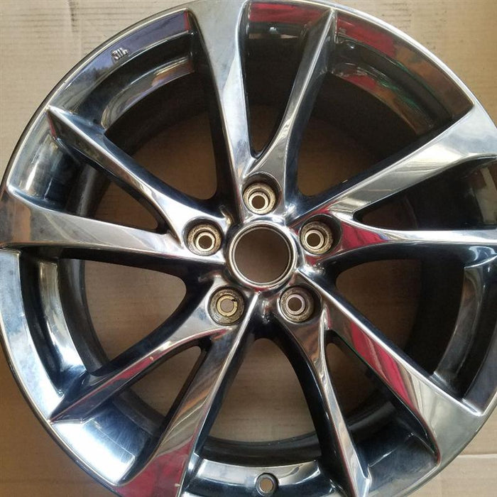 17" INFINITI Q50 14-15 17x7.5 alloy 5 V spoke alternating spoke width chrome Original OEM Wheel Rim