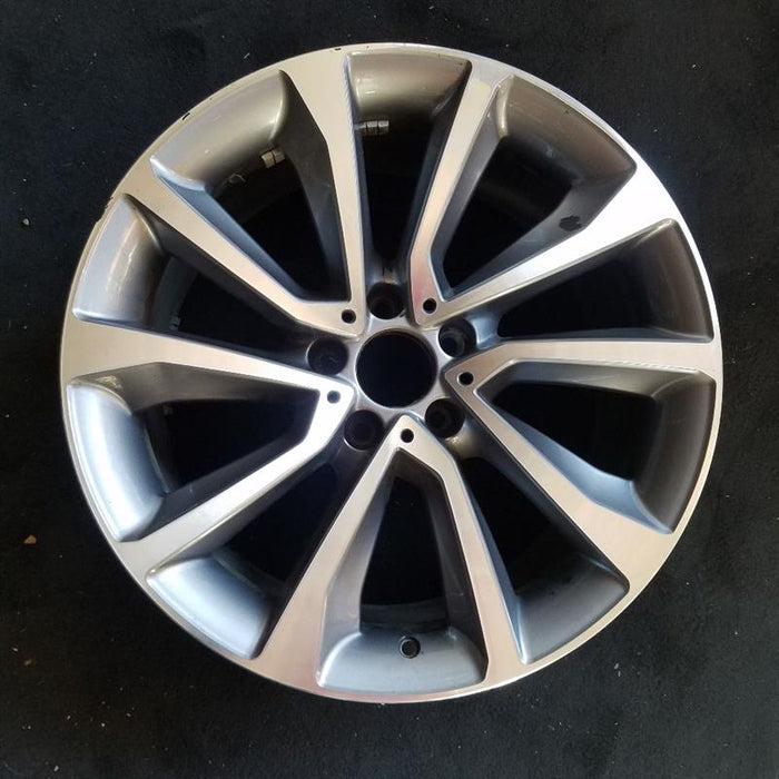 19" BMW X6 15-17 19x9 alloy 5 spoke V spoke w/dimples between lugs 18mm offset Original OEM Wheel Rim