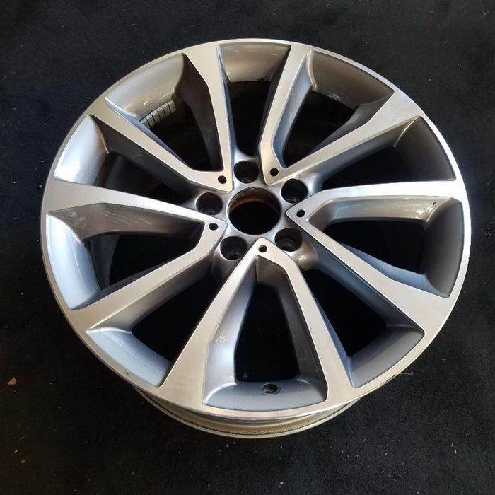 19" BMW X6 15-17 19x9 alloy 5 spoke V spoke w/dimples between lugs 18mm offset Original OEM Wheel Rim