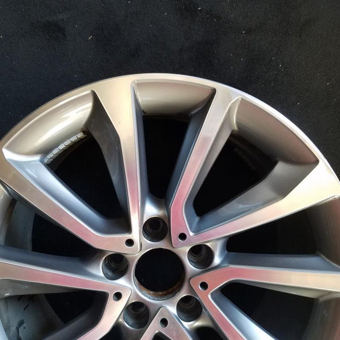 19" BMW X6 15-17 19x9 alloy 5 spoke V spoke w/dimples between lugs 18mm offset Original OEM Wheel Rim