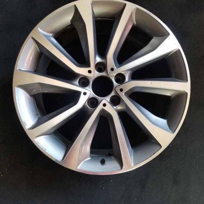 19" BMW X6 15-17 19x9 alloy 5 spoke V spoke w/dimples between lugs 18mm offset Original OEM Wheel Rim