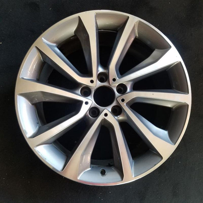 19" BMW X6 15-17 19x9 alloy 5 spoke V spoke w/dimples between lugs 18mm offset Original OEM Wheel Rim