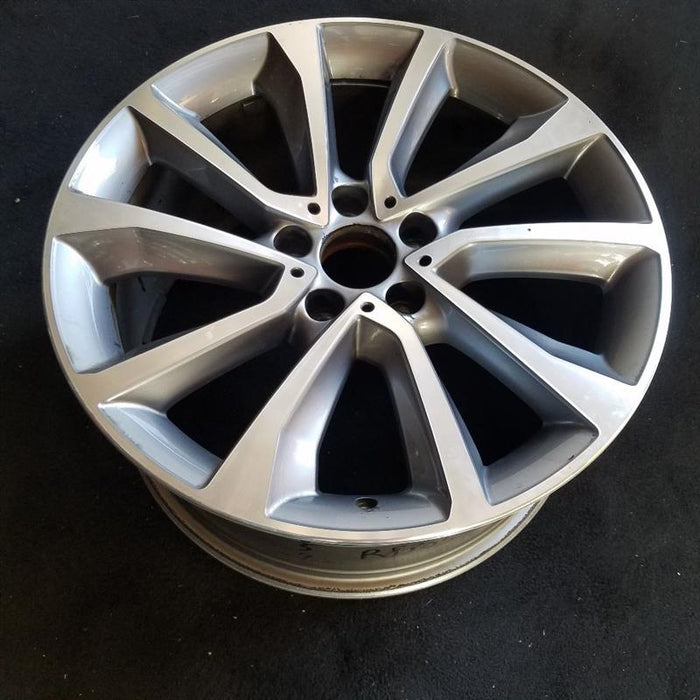 19" BMW X6 15-17 19x9 alloy 5 spoke V spoke w/dimples between lugs 18mm offset Original OEM Wheel Rim