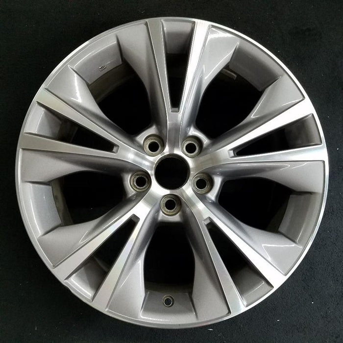 18" HIGHLANDER 16-19 18x7.5 alloy 10 raised spoke 5 V spoke gray inlay Original OEM Wheel Rim