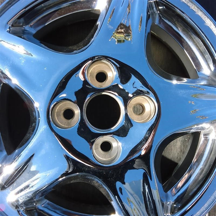 14" ESCORT 99 14x5.5 alloy 5 spoke chrome Original OEM Wheel Rim