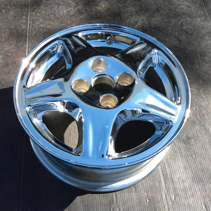 14" ESCORT 99 14x5.5 alloy 5 spoke chrome Original OEM Wheel Rim