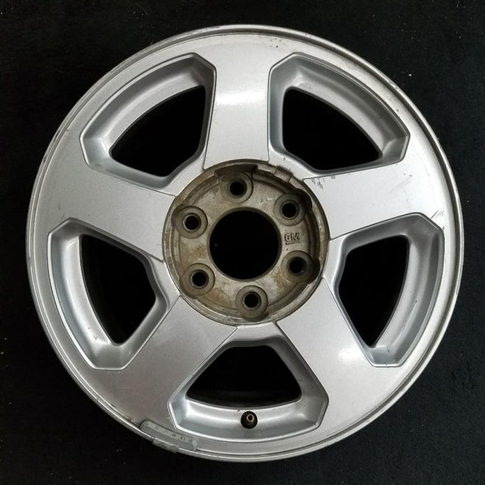 16" TRAILBLAZER 02-03 16x7 aluminum 5 spoke opt QC4 LS flat face pockets Original OEM Wheel Rim