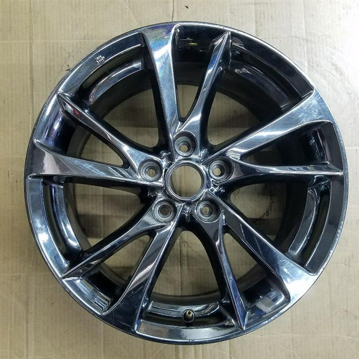 17" INFINITI Q50 14-15 17x7.5 alloy 5 V spoke alternating spoke width chrome Original OEM Wheel Rim