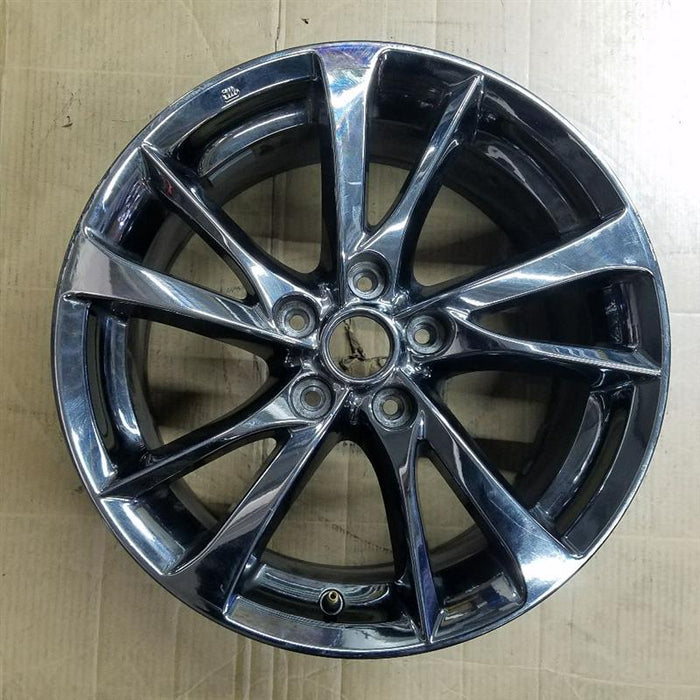 17" INFINITI Q50 14-15 17x7.5 alloy 5 V spoke alternating spoke width chrome Original OEM Wheel Rim