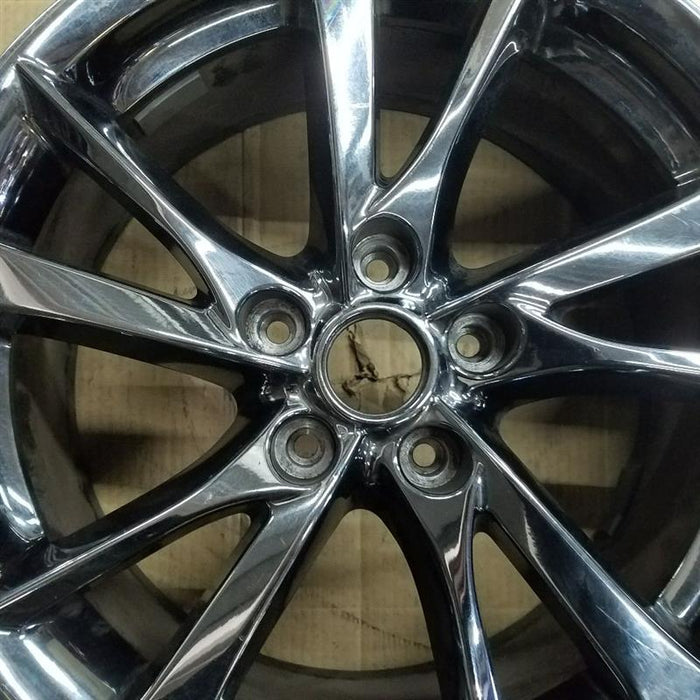 17" INFINITI Q50 14-15 17x7.5 alloy 5 V spoke alternating spoke width chrome Original OEM Wheel Rim