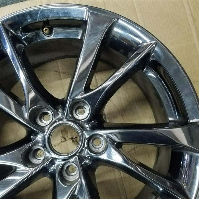 17" INFINITI Q50 14-15 17x7.5 alloy 5 V spoke alternating spoke width chrome Original OEM Wheel Rim