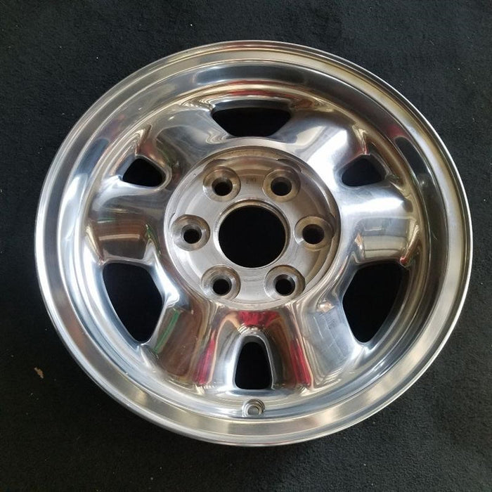 16" SIERRA 1500 PICKUP 99 16x7" aluminum 6 spoke rounded spokes polished opt QC3 Original OEM Wheel Rim